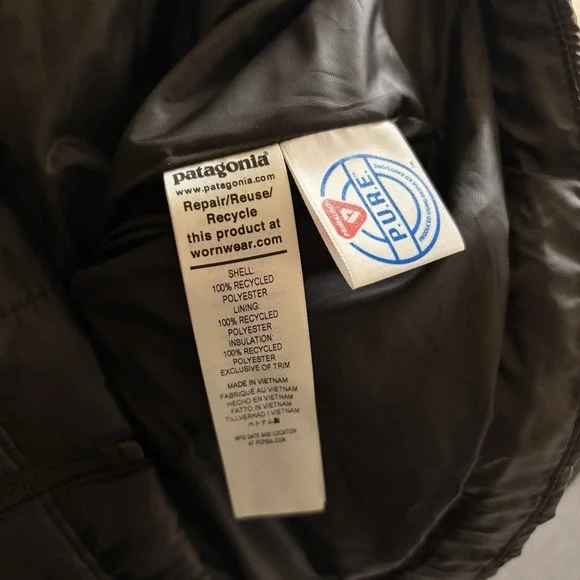 Patagonia Nano Puff Jacket Womens Md Black Insulated Full Zip NWT (Company Logo) - Picture 11 of 11